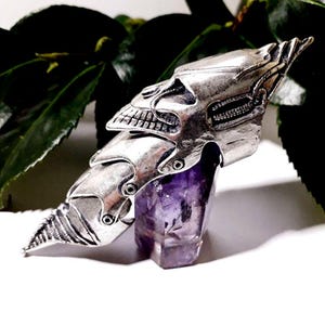 Gotischer, beweglicher Todesklauenring – Unisex-Ring mit verstellbarer Krallenform, alternativer Punk-Schmuck aus dunklem Metall, originelles Geschenk