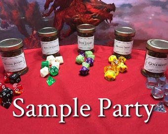 Custom D&D Party Tea Sampler Set