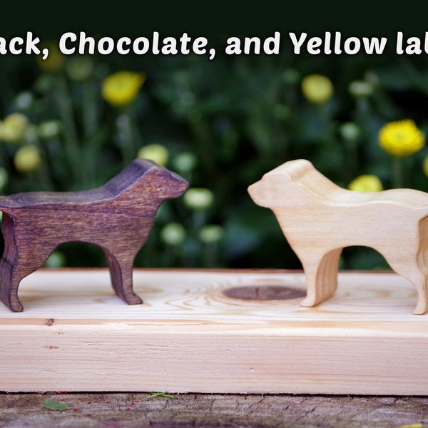 Tiny Miniature Labrador Retriever Wood Figurine, Labrador Wood Cutout, Dog Home Decor, Pet Loss Gift, Pocket Sized Pups, Labrador Keepsake