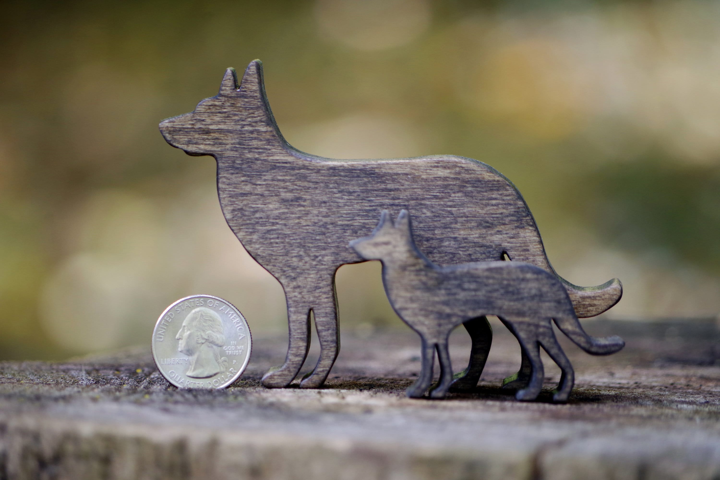 Miniature Wood German Shepherd Figurine Pet Keepsake Loss of Etsy