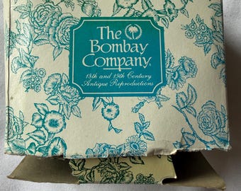 Conjunto de 2 ponteiras de cortina vintage em bronze "Adam" da Bombay Company.