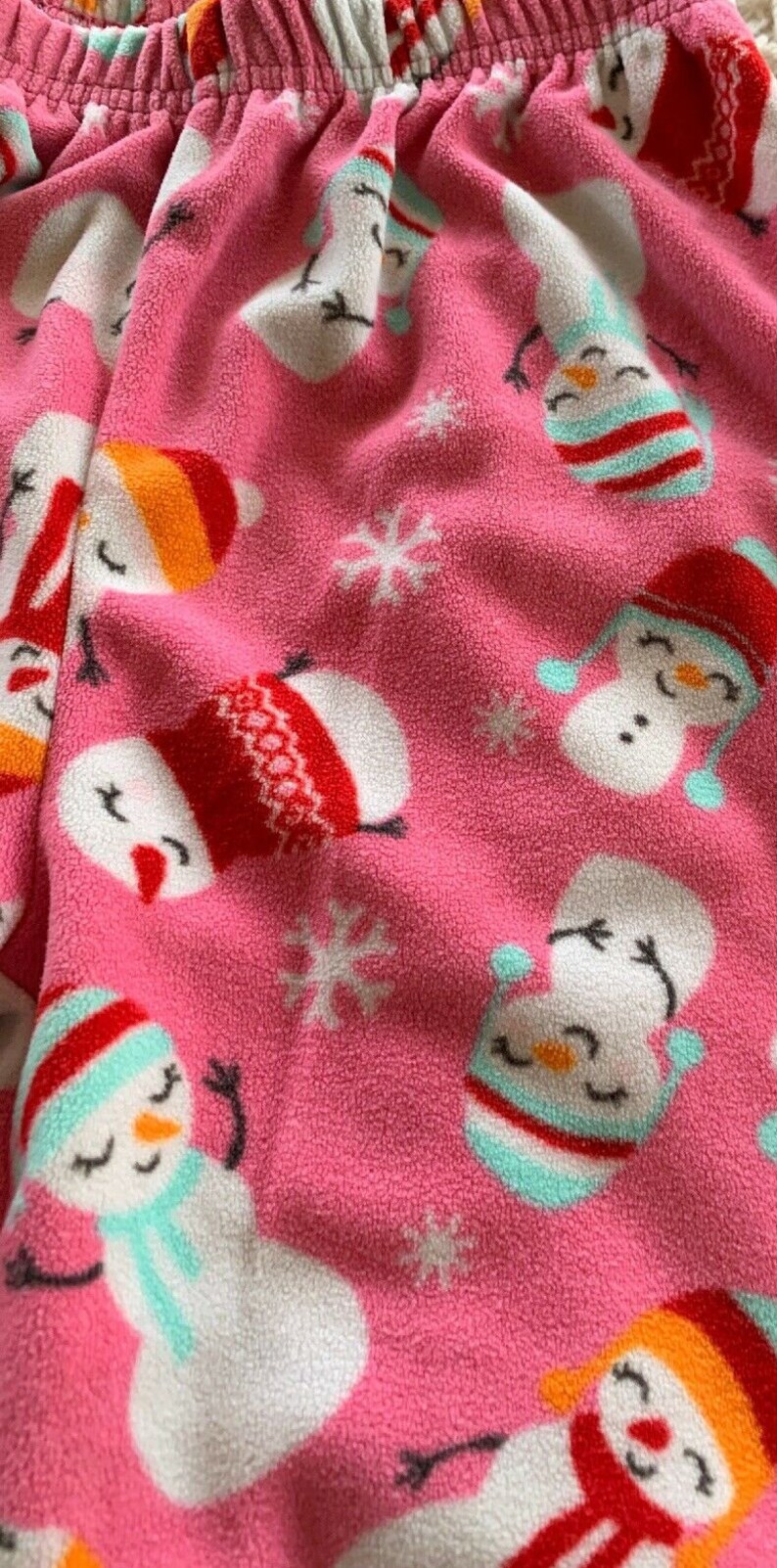 Pajama Pants Carter/'s Girl/'s Fleece Snowman Size 8