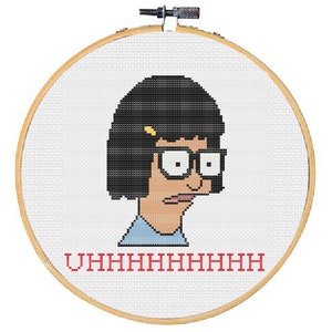 Uhhh Tina Bob's Burgers Cross Stitch Pattern