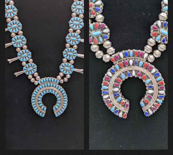 Reversible Squash Blossom Necklace