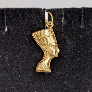 Vintage Gold Egyptian Pendant 14K Yellow Gold