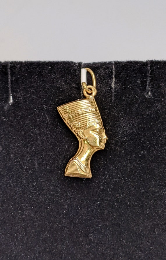 Vintage Gold Egyptian Pendant 14K Yellow Gold