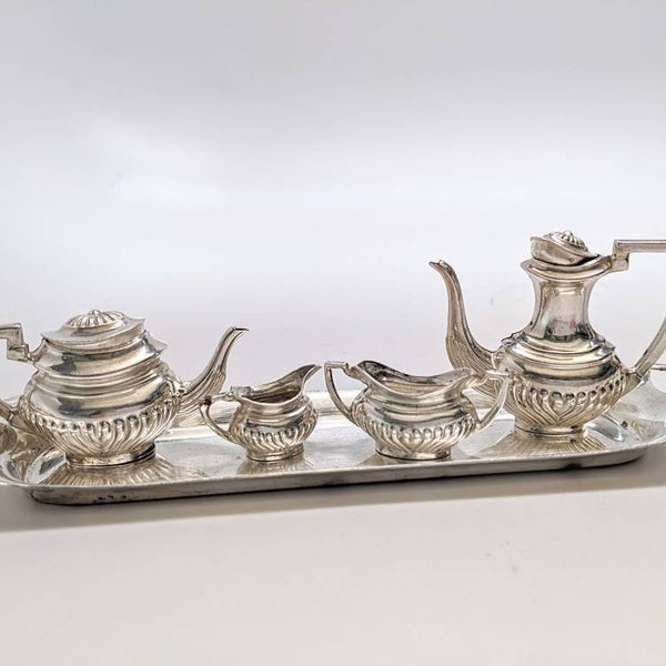 Miniature Silver Tea Set Etsy