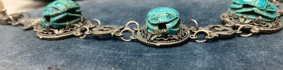 Egyptian Revival Scarab Bracelet