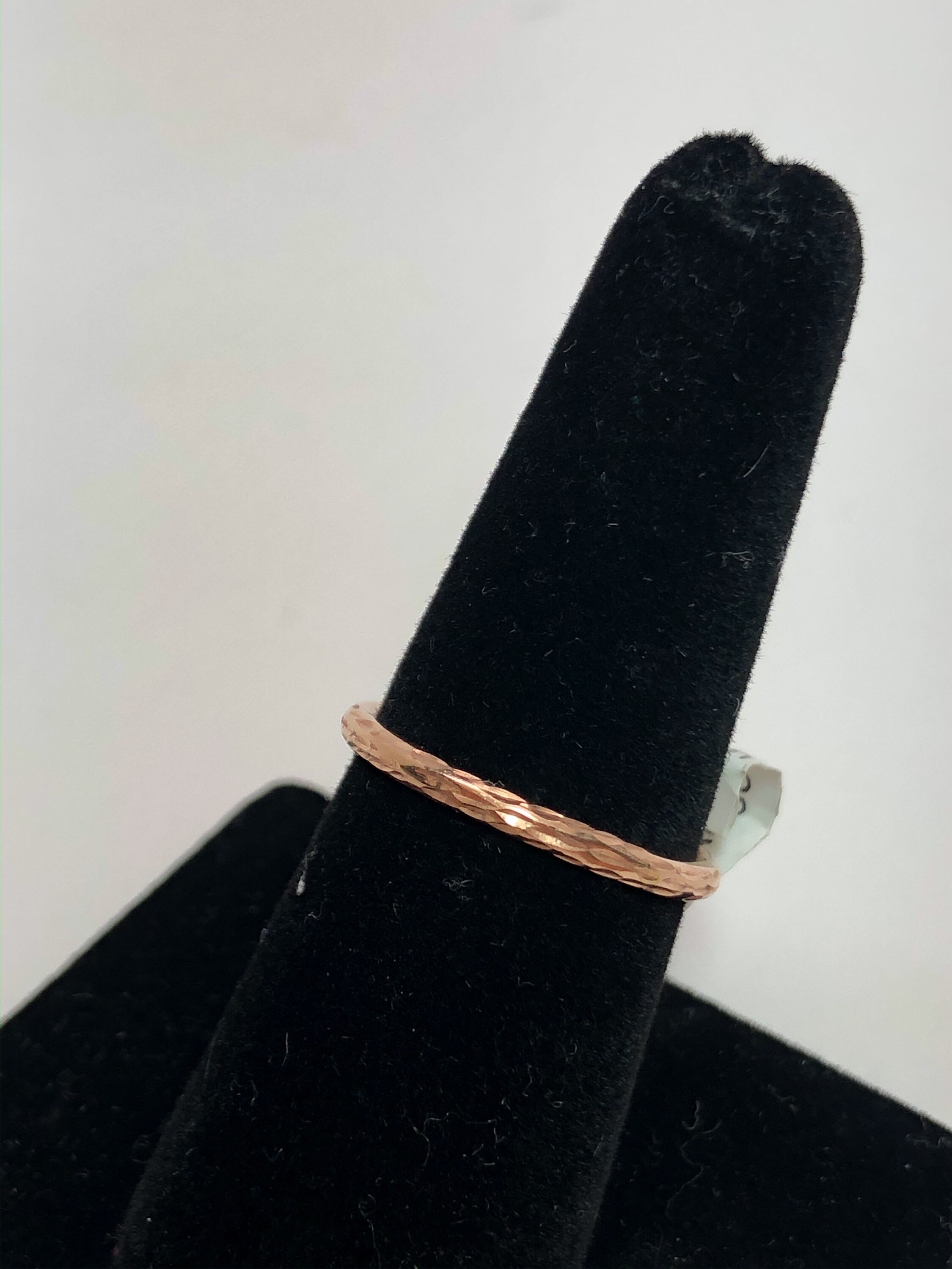 Textured Rose Gold Band - Etsy