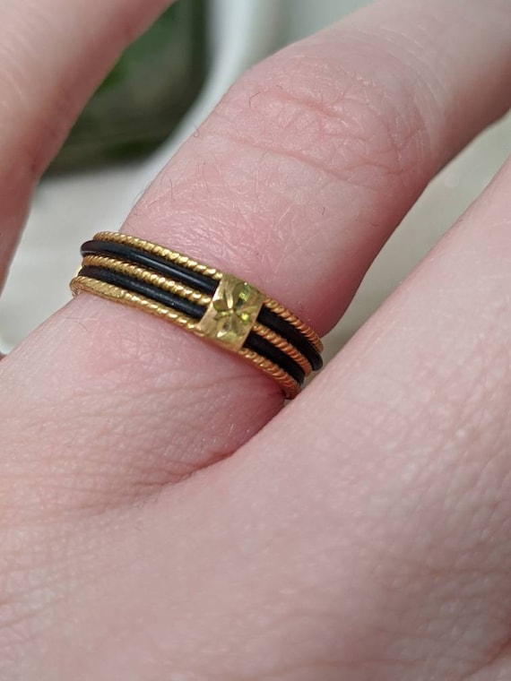 22k Victorian Mourning band