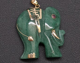 Jade and Gold Pendant