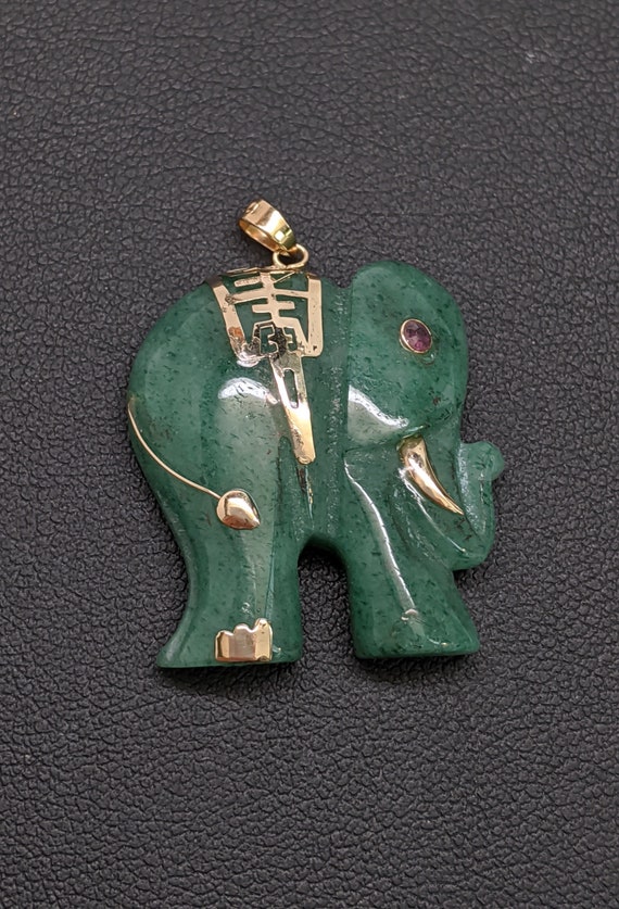 Jade and Gold Pendant