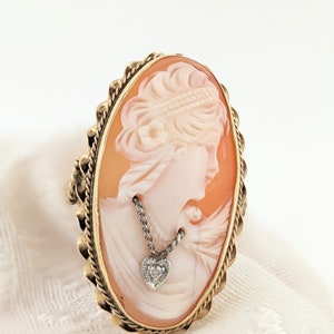 14kt Cameo size 7