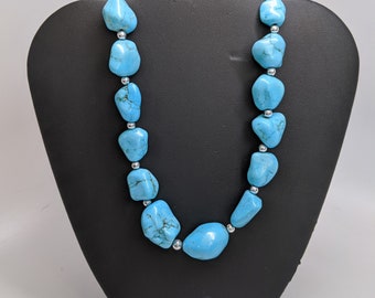 Turquoise and Bead Necklace