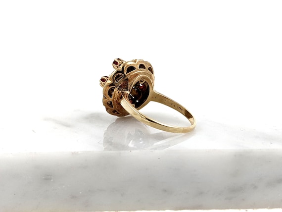 Ruby and diamond and enameled ring - image 2