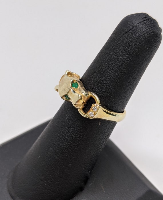 Gold Panther Ring
