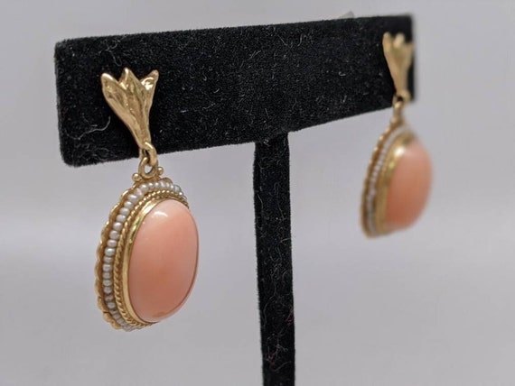 Vintage Coral Earrings - image 1