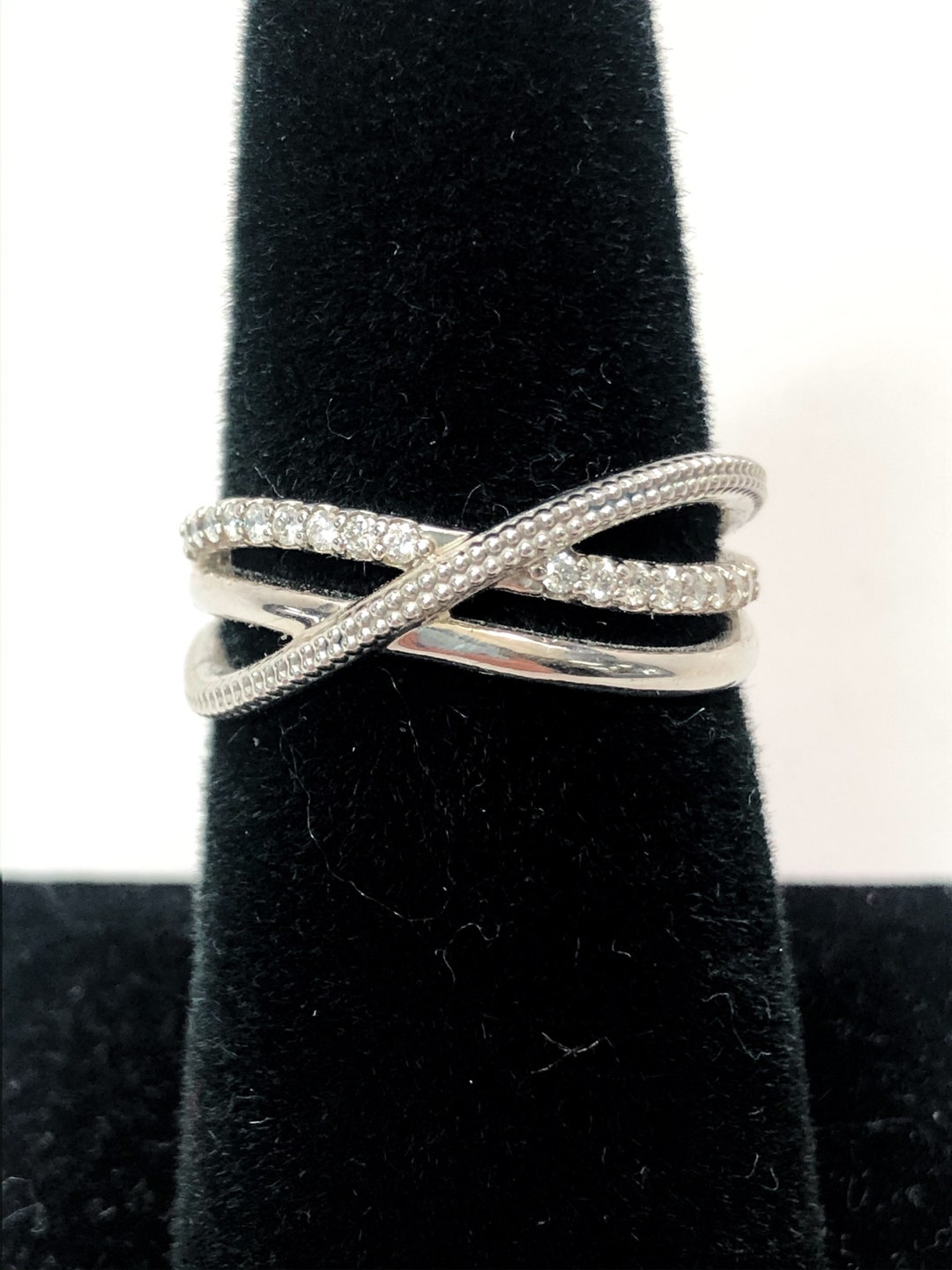 Diamond Bypass Ring - Etsy