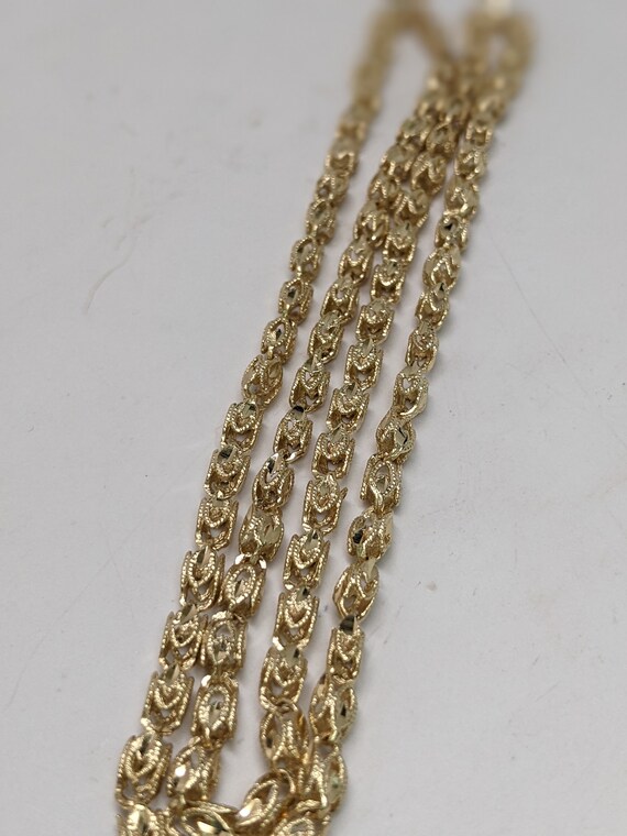 Fancy link 14kt yellow gold chain