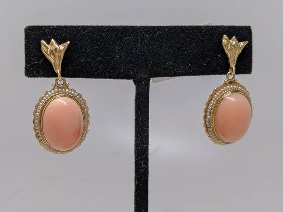 Vintage Coral Earrings - image 2