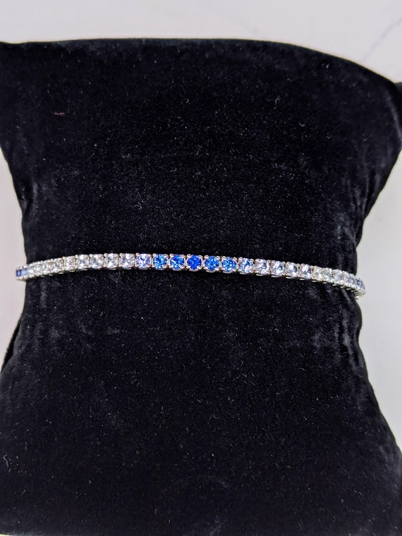 LeVian Blue Sapphire Bolo Bracelet - image 2