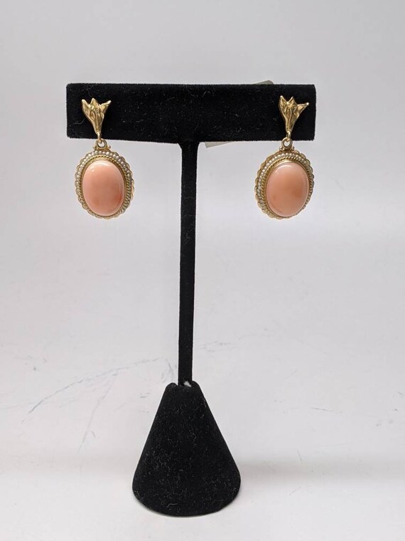 Vintage Coral Earrings - image 5