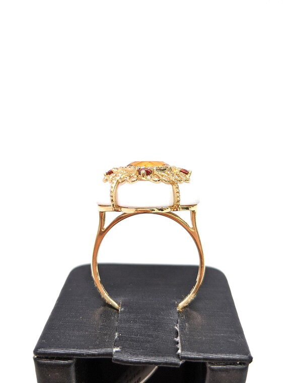 Vintage Citrine Statement Ring - image 4