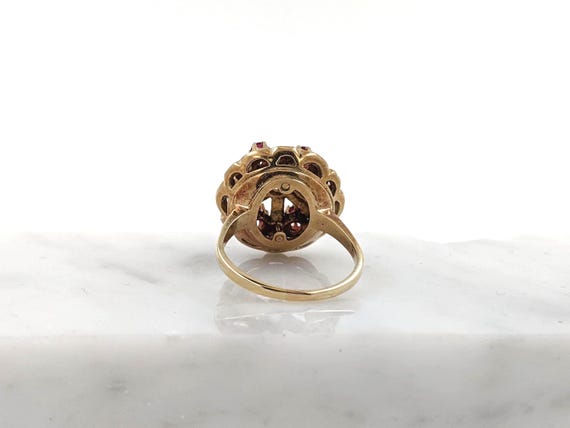 Ruby and diamond and enameled ring - image 4