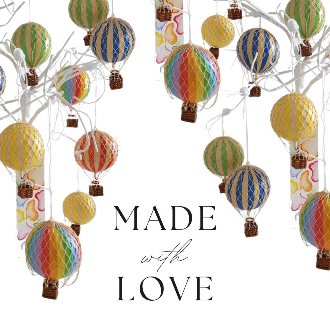 Hot Air Balloon Small Size Christmas Gift Room Decor Last Etsy