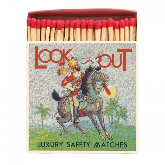 Coloured tip long wooden matches 100 matches per box Etsy