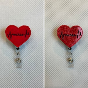 Nurse Badge Reel; Cardiology Badge Reel; EKG Badge Reel