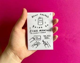 Your pocket guide to Zine Making, DIY make your own zine digital download