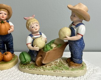tamago様 Denim Days Figurine LOT 1985 Homco 