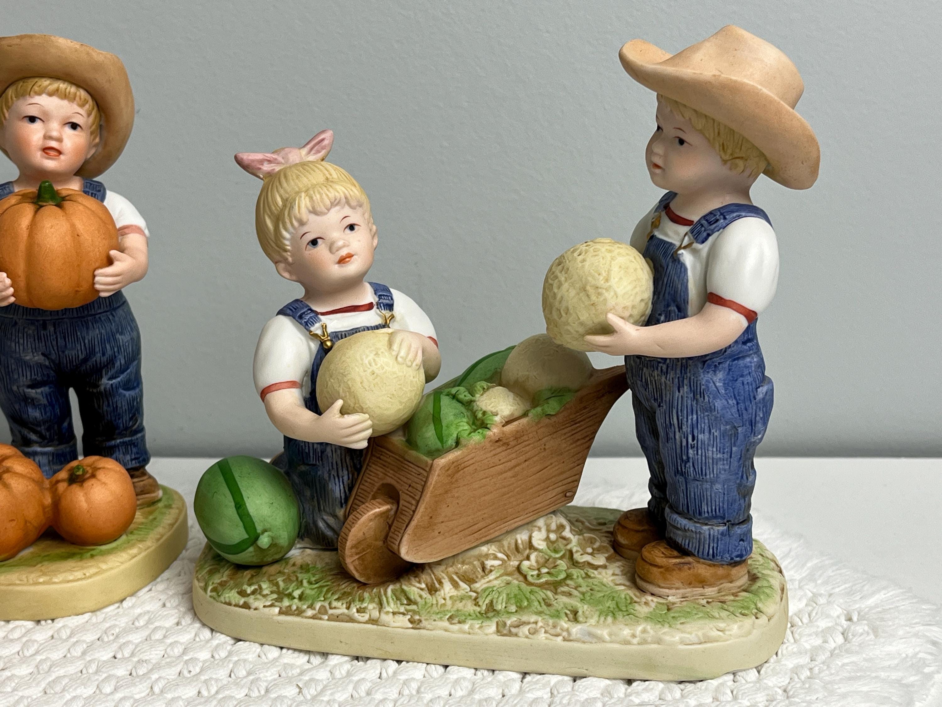 Denim Days Figurine LOT 1985 Homco 