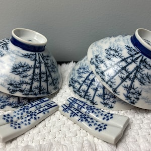 Miyabi Bowl Japanese Porcelain Rice Soup Bowl Namako Blue