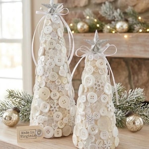 Button Christmas trees