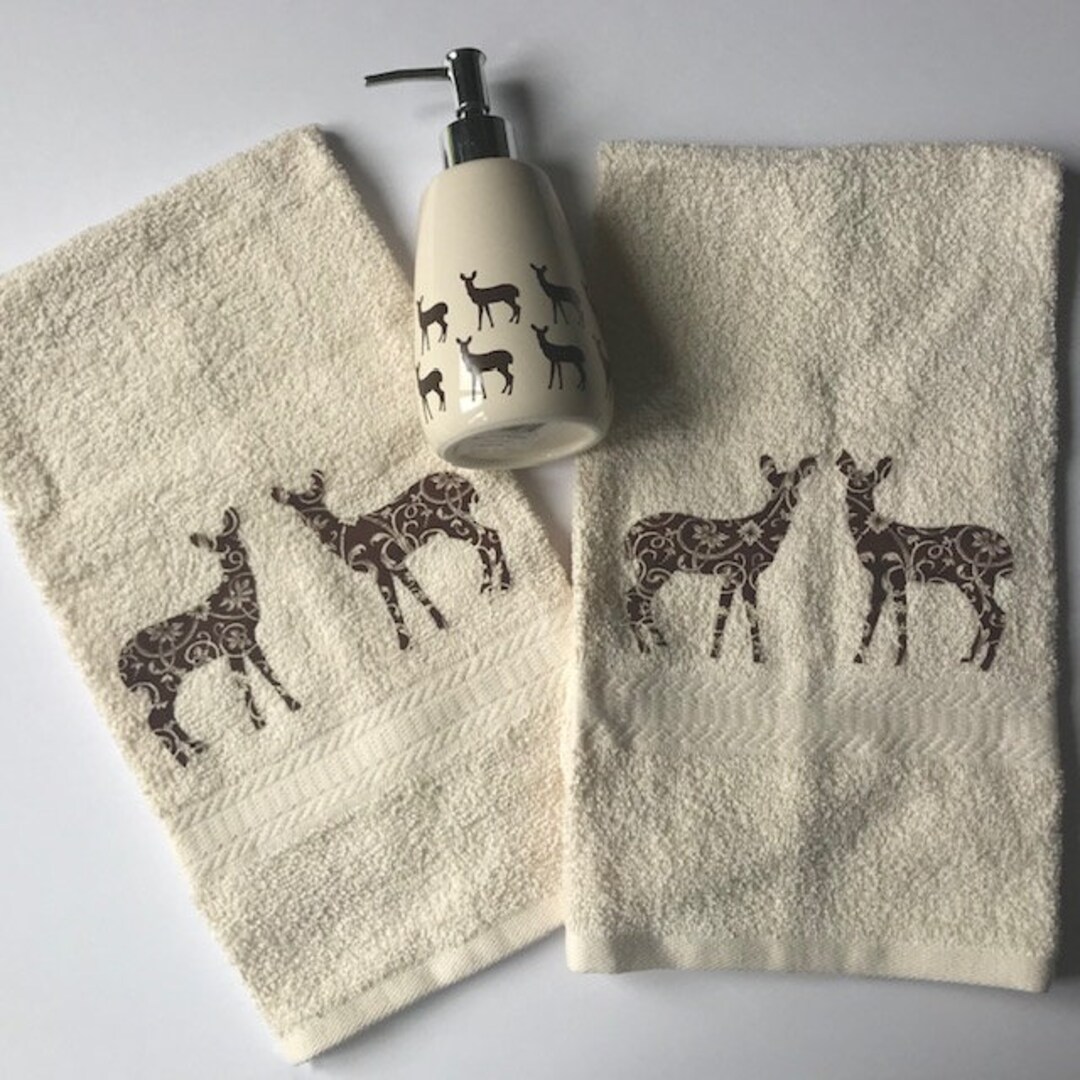 Soap Dispenser Hand Towel Bath Towel Bathroom Set Rustic Etsy
