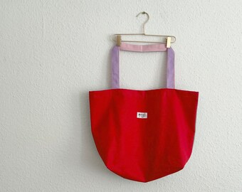 coolster colorblocking Colourblock-Shopper/Weekender in rot, mint, flieder und rosa