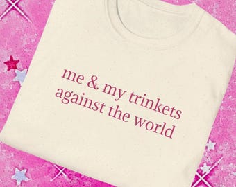 Me & My Trinkets, Graphic Tee - pink lettering