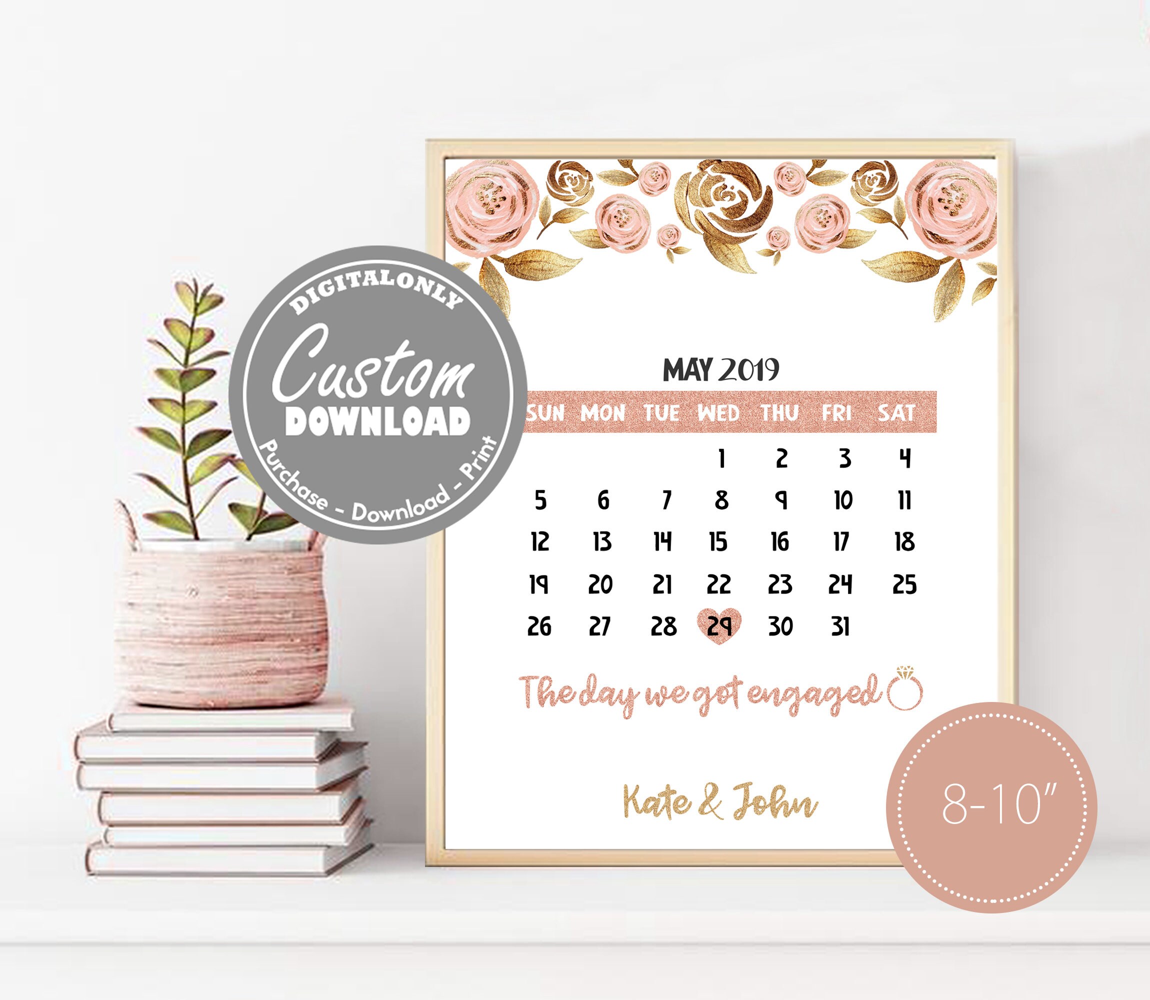 engagement-calendar-custom-download-engagement-party-etsy