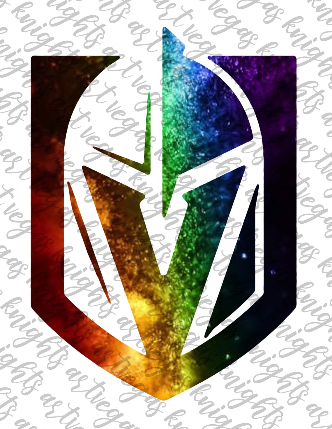 Pridelas Vegas Golden Knights Vegas Knights Primary Logo Etsy