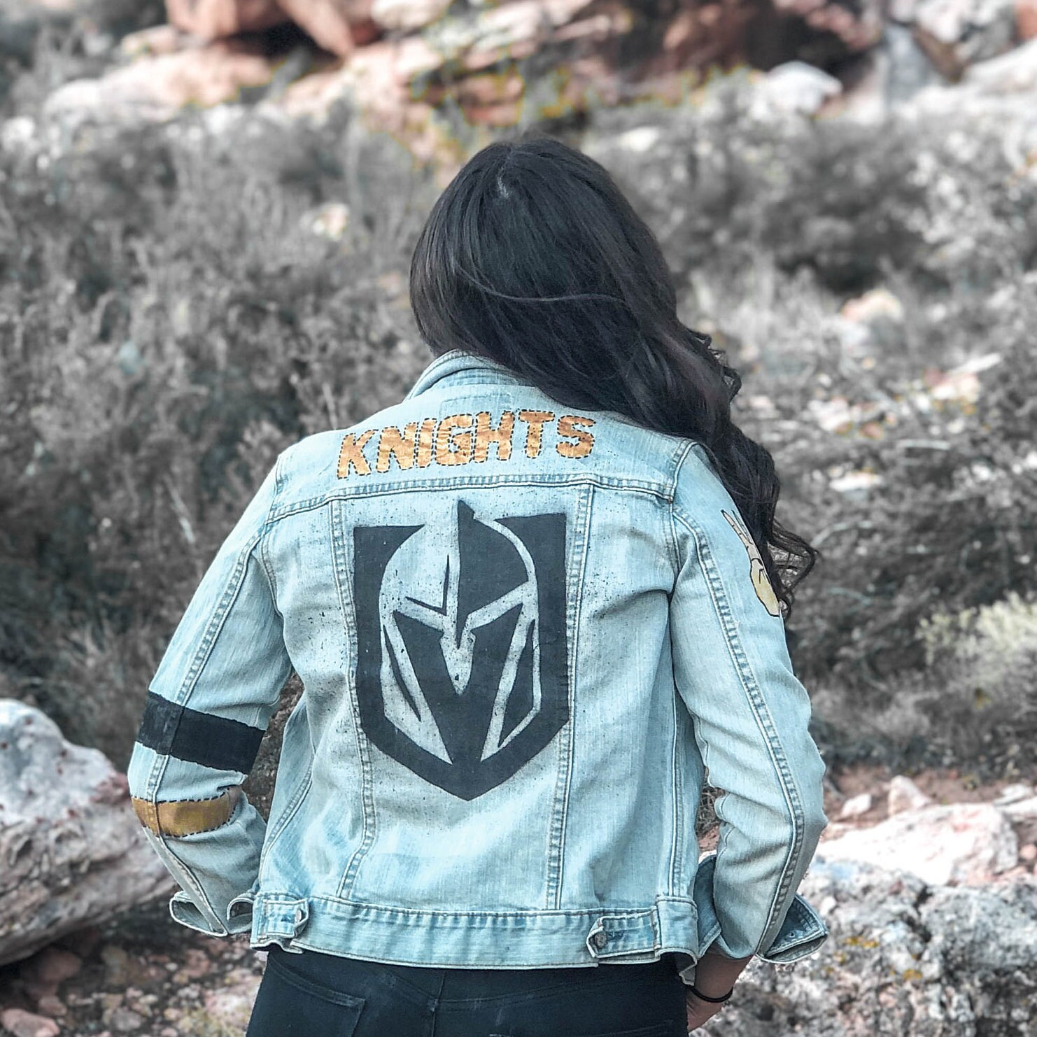Vegas Golden Knights Women's Denim Jean Jacket Etsy