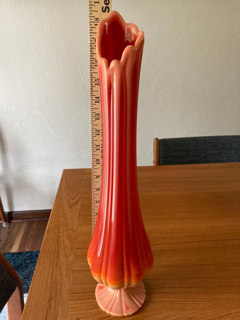 L. E. SMITH Swung Bittersweet Vase Etsy