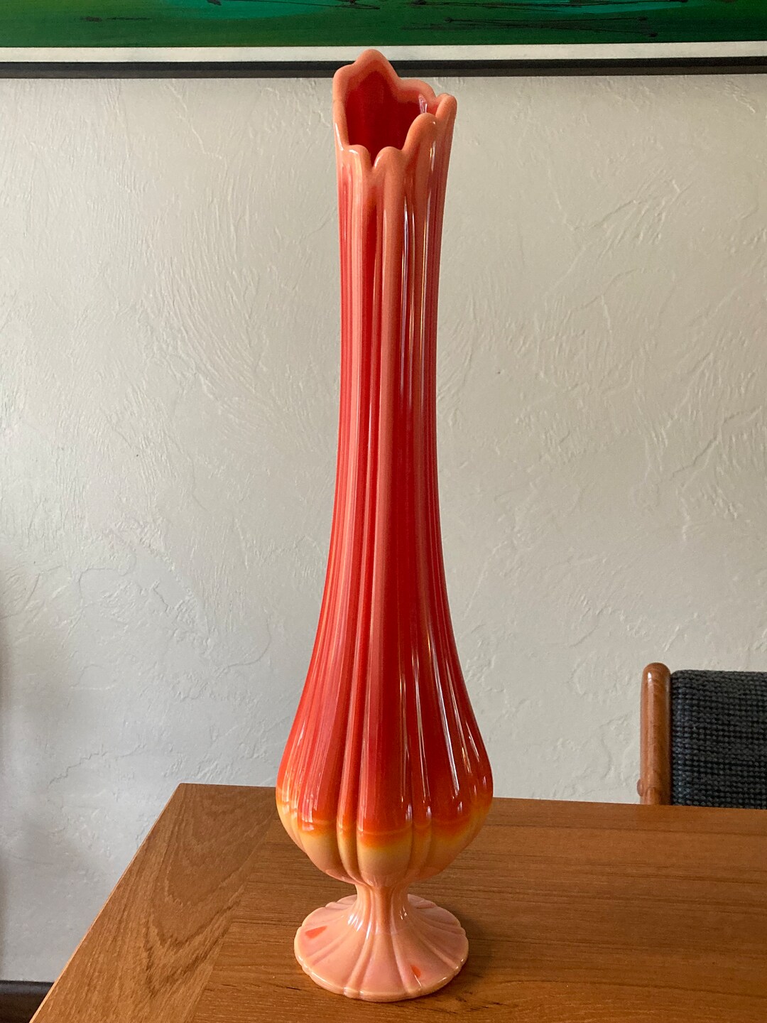 L. E. SMITH Swung Bittersweet Vase Etsy