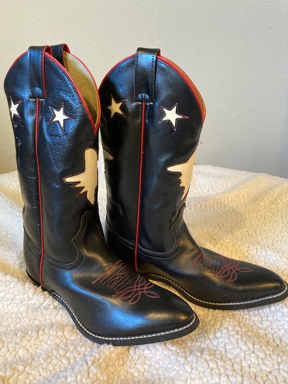 Vintage 70 s Justin Junior Western Boots Sz. 6.5D