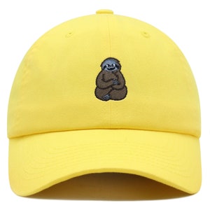 Sloth Premium Dad Hat Embroidered Cotton Baseball Cap