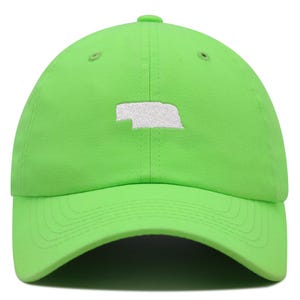 Nebraska State Embroidered Dad Hat: Cotton Baseball Cap