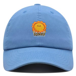 Lächelnde Sonne Premium Dad Hat bestickte Baumwoll-Baseballmütze