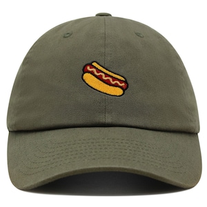 Hotdog Premium Dad Hat Embroidered Baseball Cap Foodie Sausage
