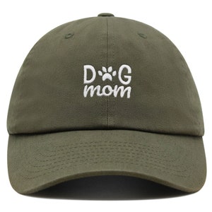 Gorra de béisbol de algodón bordada con diseño de pata de cachorro para mamá de perro